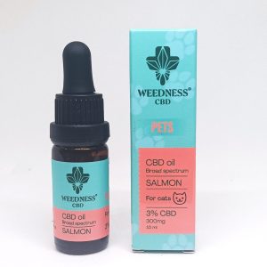 Weedness Aceite de CBD Salmón para Gatos 3% CBD (10ml)