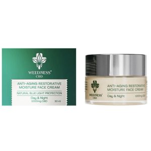 Weedness Crema Facial Anti-Aging Hidratante 1000mg CBD (50ml)
